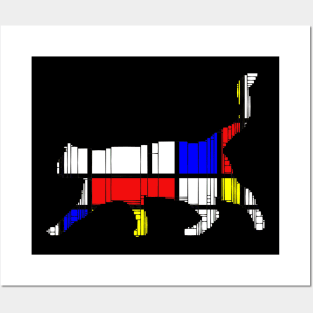 MONDRIAN CAT Posters and Art